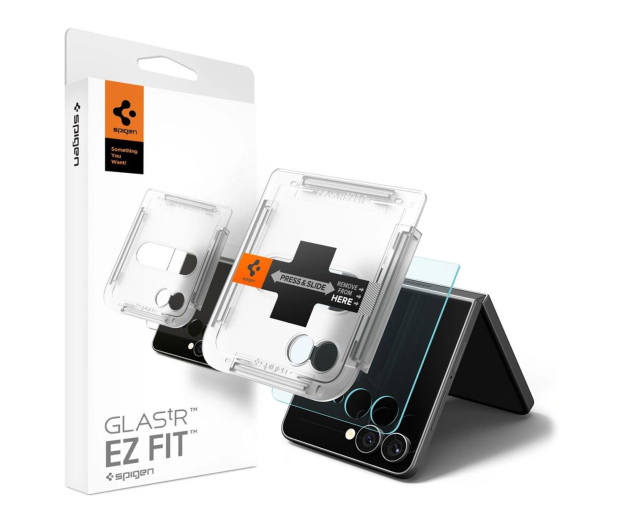 SPIGEN SZKŁO HARTOWANEGLAS.TR ”EZ FIT” HD GALAXY Z FLIP 7 CLEAR 8800283304206 - 1347841 - zdjęcie